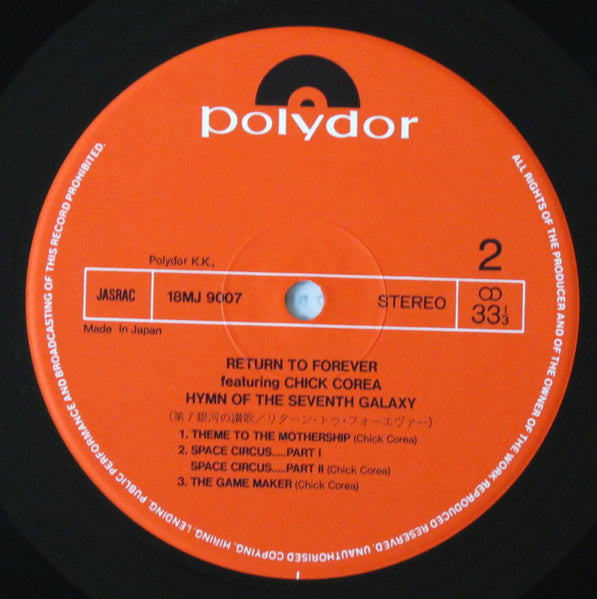 Return To Forever - Hymn Of The Seventh Galaxy (Vinyl, LP, Album, L...