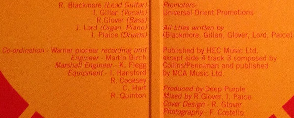 Deep Purple - Made In Japan (2xVinyl, LP, Album, Limited Edition, Numbered, Reissue, Remastered) Very Good Plus (VG+) / Very Good Plus (VG+)