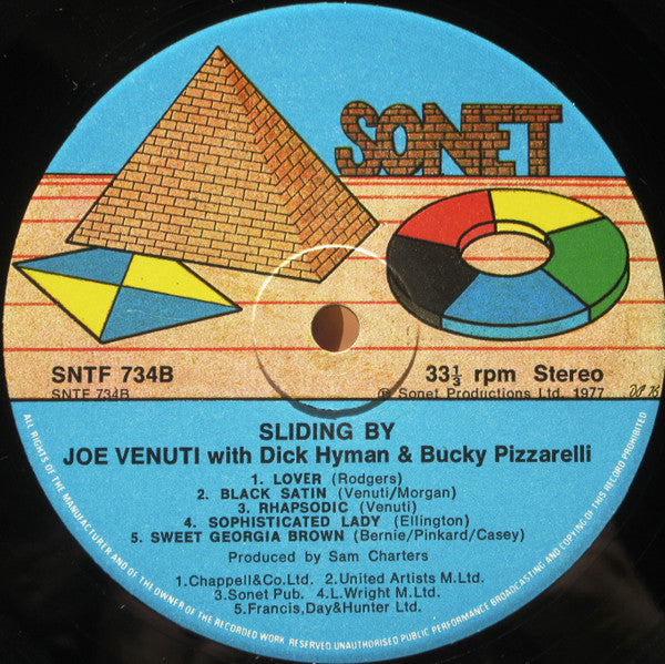 Joe Venuti - Sliding By (Vinyl, LP, Album)