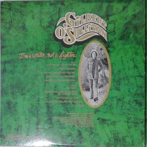Gilbert O'Sullivan - I'm A Writer, Not A Fighter = アイム・ア・ライター（1本のペン...
