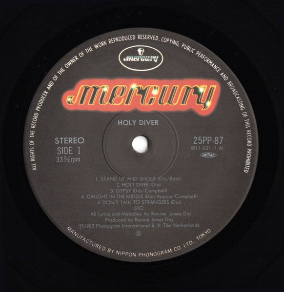 Dio (2) - Holy Diver (Vinyl, LP, Album, Stereo)