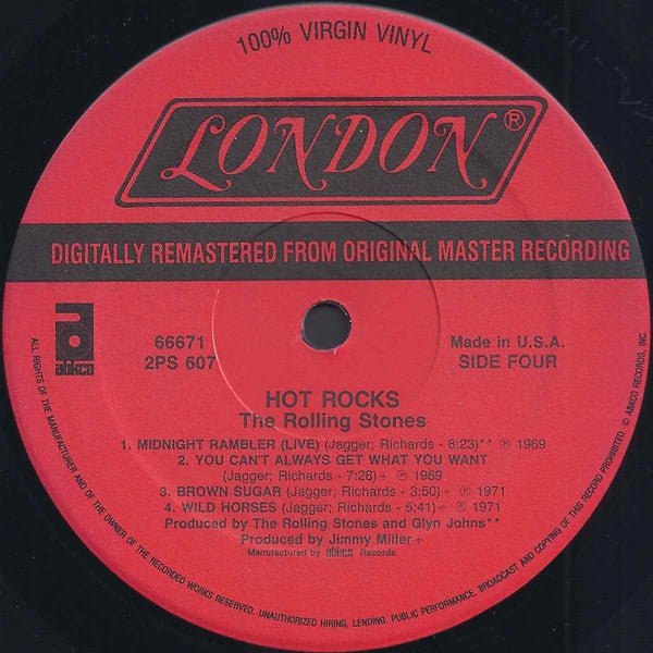 The Rolling Stones - Hot Rocks 1964-1971 (2xVinyl, LP, Compilation, Remastered) Near Mint (NM or M-) / Near Mint (NM or M-)