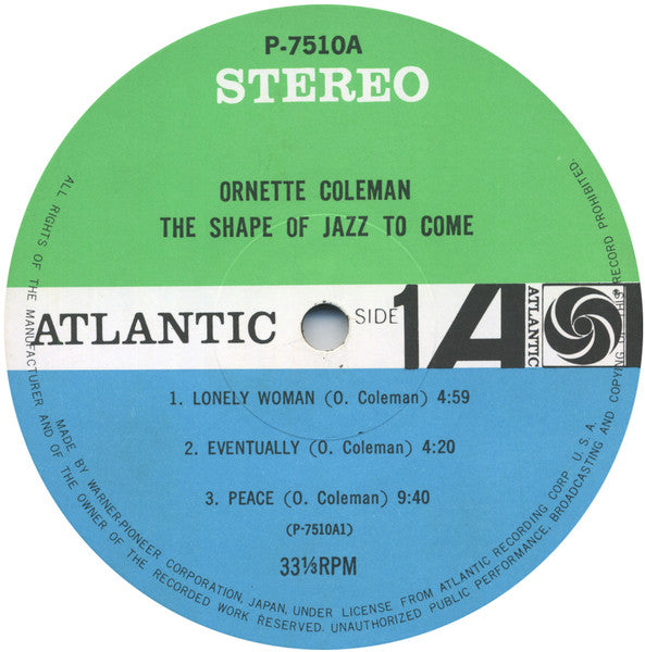 Ornette Coleman - The Shape Of Jazz To Come (Vinyl, LP, Album, Ster...