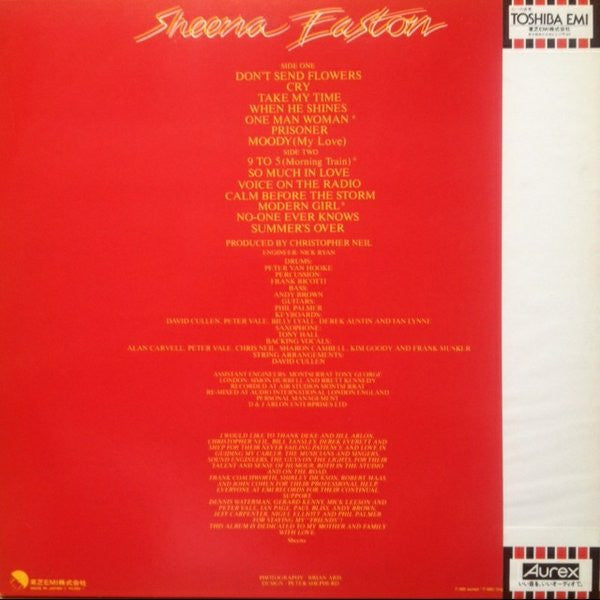 Sheena Easton - Take My Time (Vinyl, LP, Album)