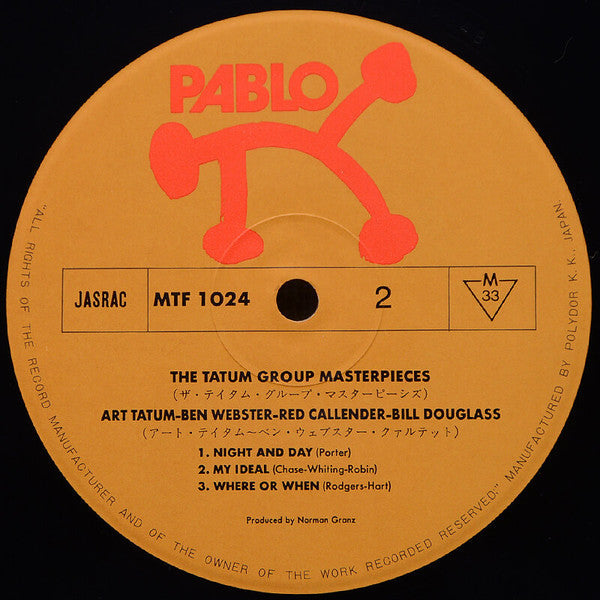 Art Tatum - The Tatum Group Masterpieces (Vinyl, LP, Album, Reissue...
