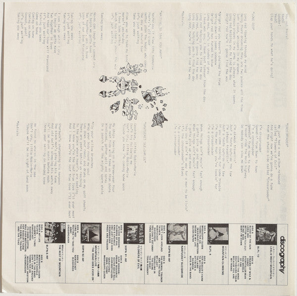 Mountain - Live: The Road Goes Ever On (Vinyl, LP, Album, Reissue) Very Good Plus (VG+) / Very Good (VG)