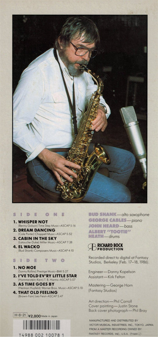 Bud Shank Quartet - That Old Feeling (Vinyl, LP) Very Good Plus (VG+) / Near Mint (NM or M-)