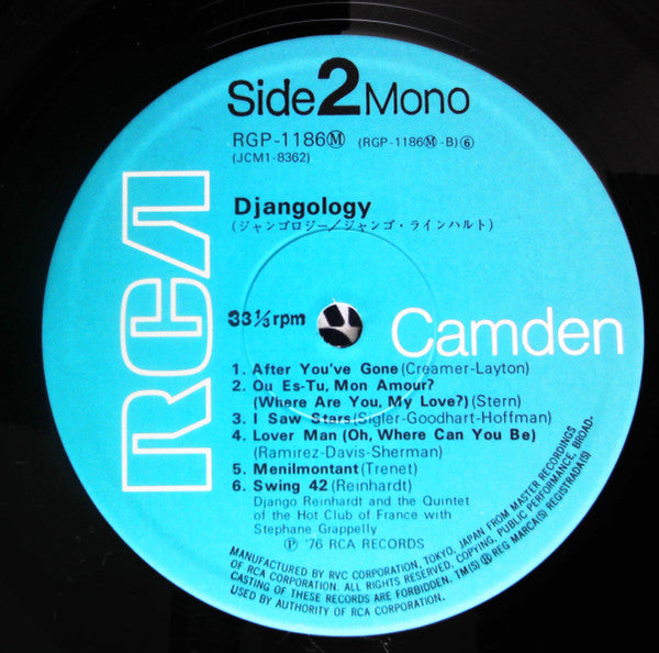 Django Reinhardt - Djangology (Vinyl, LP, Album, Mono) Very Good Plus (VG+) / Very Good (VG)