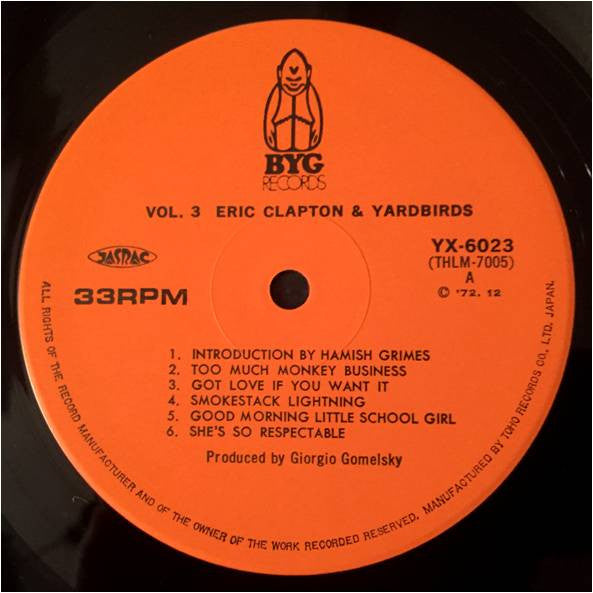 Eric Clapton - Faces And Places Vol. 3 (Vinyl, LP, Album, Reissue, Stereo) Very Good Plus (VG+) / Very Good Plus (VG+)