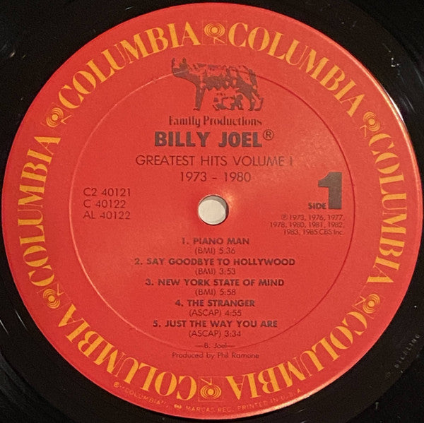 Billy Joel - Greatest Hits Volume I & Volume II (2xVinyl, LP, Compilation, Stereo) Very Good Plus (VG+) / Very Good Plus (VG+)