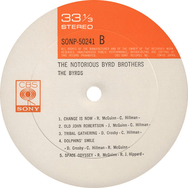 The Byrds - The Notorious Byrd Brothers (Vinyl, LP, Album) Very Good (VG) / Good (G)