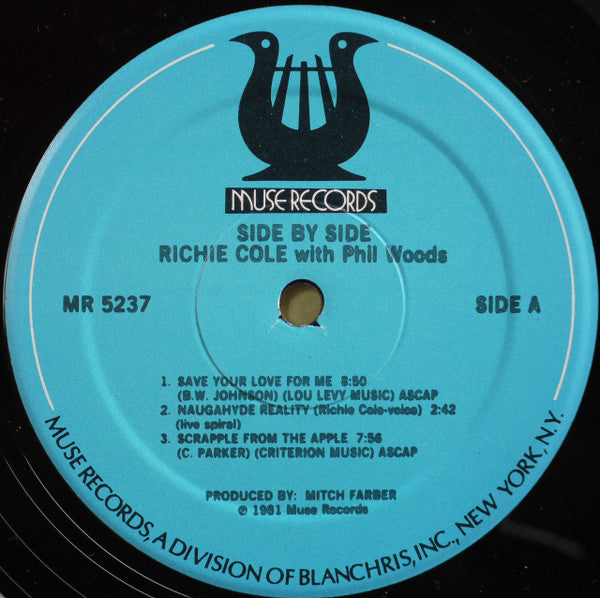 Richie Cole - Side By Side (Vinyl, LP, Album) Very Good (VG) / Good Plus (G+)