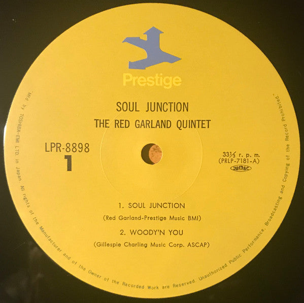 The Red Garland Quintet - Soul Junction (Vinyl, LP, Album, Reissue, Mono) Near Mint (NM or M-) / Good Plus (G+)