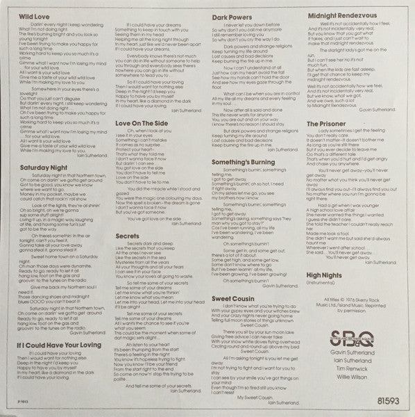 Sutherland Brothers - Slipstream (Vinyl, LP, Album, Stereo) Very Good (VG) / Very Good (VG)