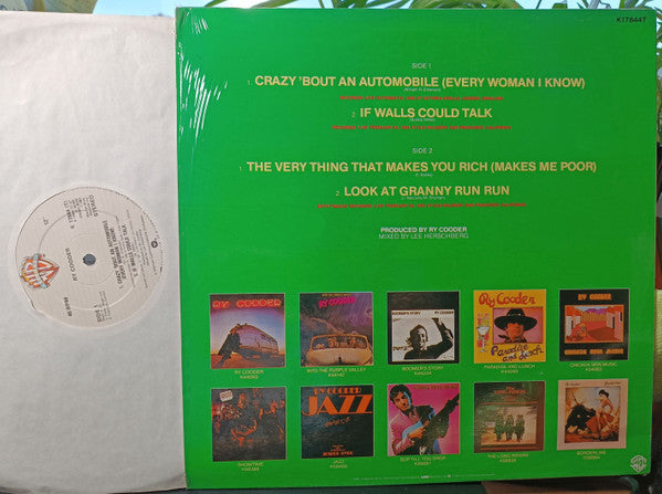 Ry Cooder - Crazy 'Bout An Automobile (Every Woman I Know) (Vinyl, 12", 45 RPM, Limited Edition) Very Good (VG) / Very Good (VG)