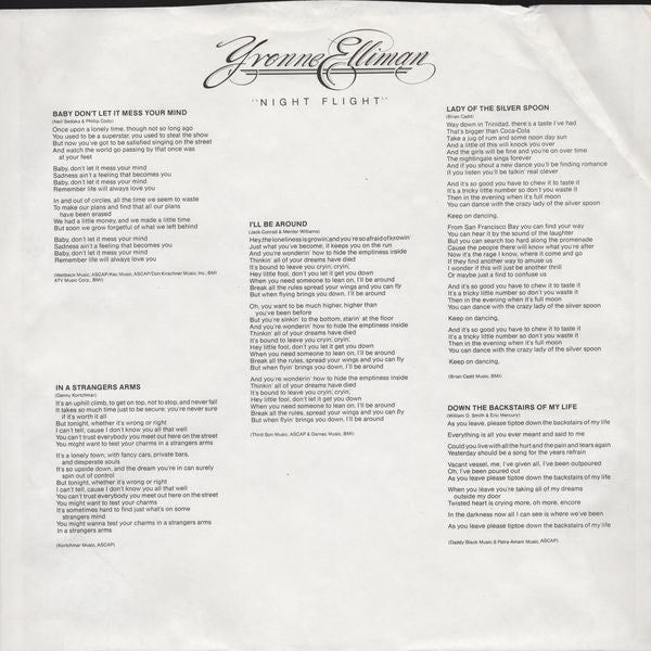 Yvonne Elliman - Night Flight (Vinyl, LP, Album)
