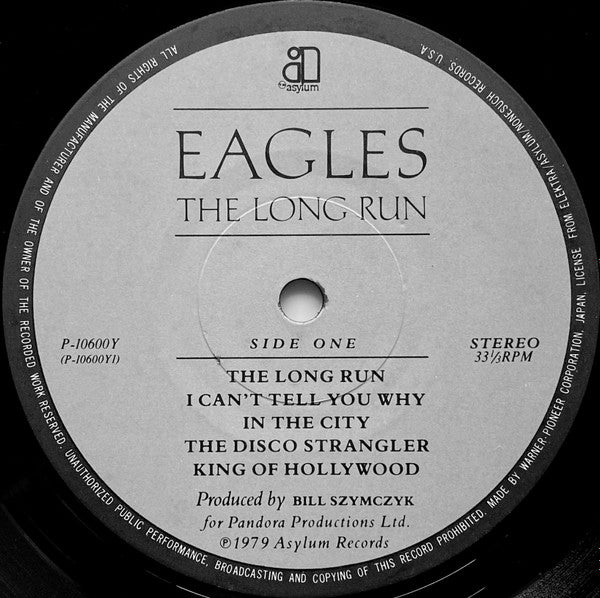 Eagles - The Long Run (Vinyl, LP, Album, Stereo) Near Mint (NM or M-) / Very Good Plus (VG+)