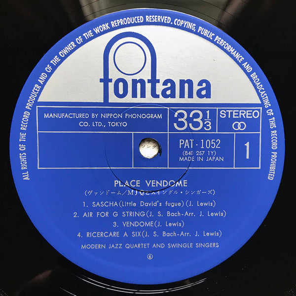 Les Swingle Singers - Place Vendome (Vinyl, LP, Album, Limited Edit...