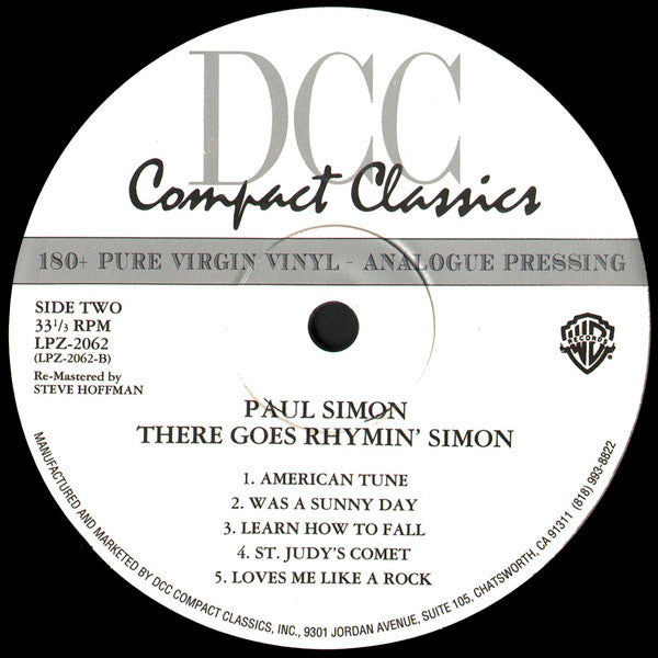 Paul Simon - There Goes Rhymin' Simon (Vinyl, LP, Album, Limited Edition, Numbered, Reissue, Remastered, Stereo) Near Mint (NM or M-) / Very Good Plus (VG+)