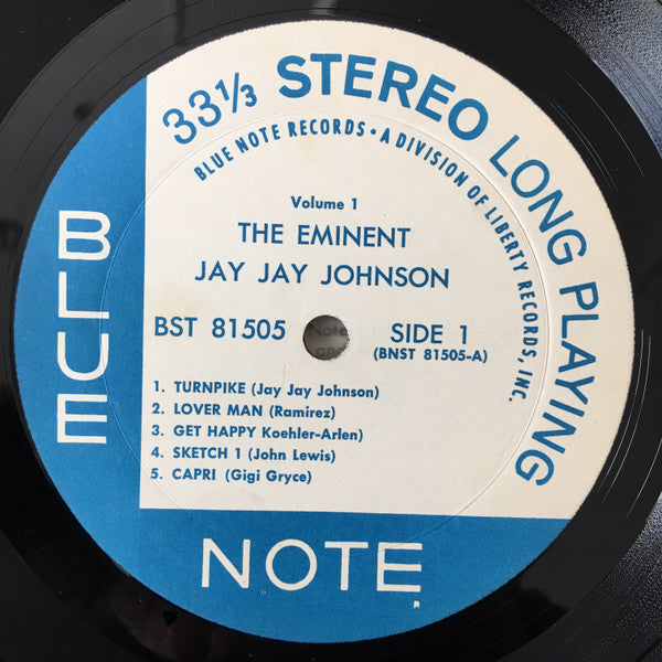 J.J. Johnson - The Eminent Jay Jay Johnson Volume 1 (Vinyl, LP, Compilation, Reissue, Stereo) Very Good Plus (VG+) / Very Good Plus (VG+)