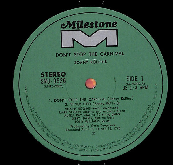 Sonny Rollins - Don't Stop The Carnival (2xVinyl, LP, Album) Good Plus (G+) / Very Good (VG)