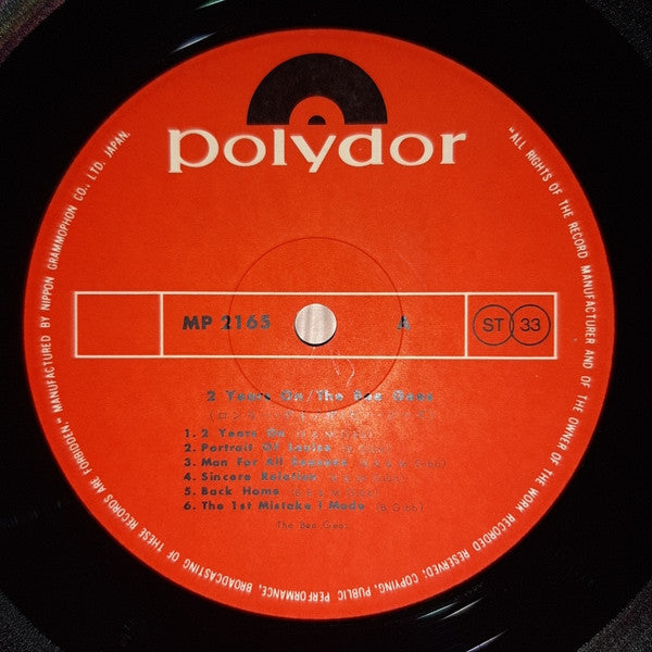 Bee Gees - 2 Years On (Vinyl, LP, Album) Very Good Plus (VG+) / Very Good (VG)