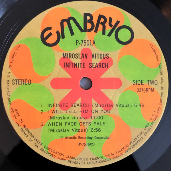 Miroslav Vitous - Infinite Search (Vinyl, LP, Album, Reissue, Stereo)