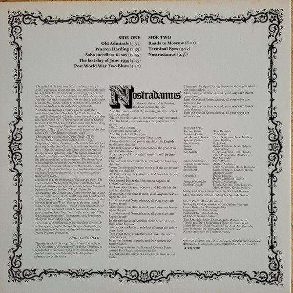 Al Stewart - Past, Present & Future (Vinyl, LP, Album) Very Good (VG) / Good Plus (G+)