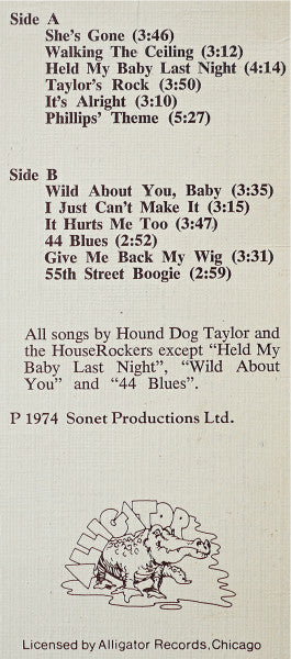 Hound Dog Taylor & The House Rockers - Hound Dog Taylor And The HouseRockers (Vinyl, LP, Album, Reissue) Near Mint (NM or M-) / Very Good Plus (VG+)