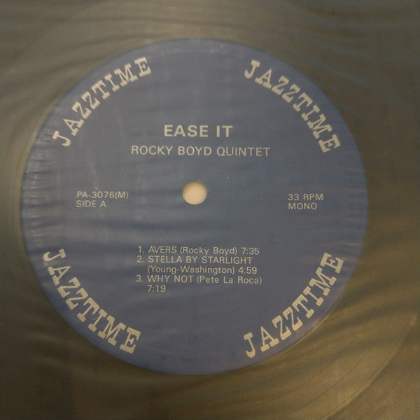 The Rocky Boyd Quintet - Ease It (Vinyl, LP, Album, Reissue, Mono) Very Good (VG) / Very Good (VG)