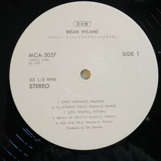 Brian Hyland - Gypsy Woman (Vinyl, LP, Promo, Stereo) Very Good Plus (VG+) / Very Good (VG)