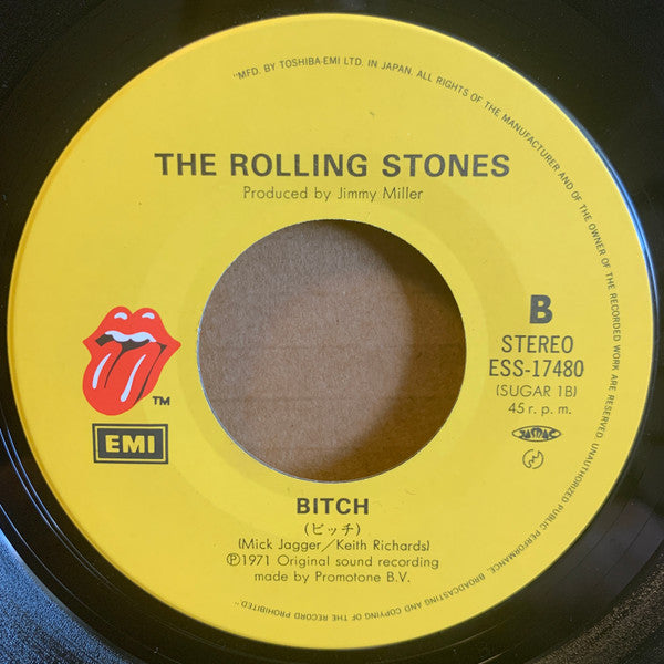 The Rolling Stones - Brown Sugar (Vinyl, 7", 45 RPM, Reissue, Stereo) Very Good (VG) / Very Good Plus (VG+)
