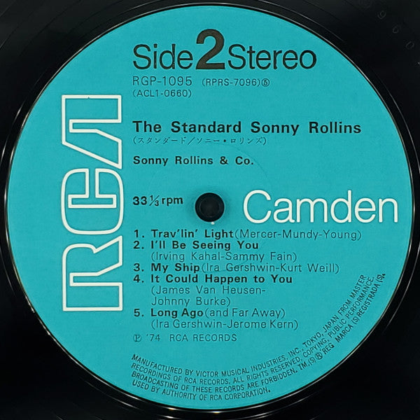 Sonny Rollins & Co. - The Standard Sonny Rollins (Vinyl, LP, Album, Stereo) Very Good Plus (VG+) / Very Good (VG)