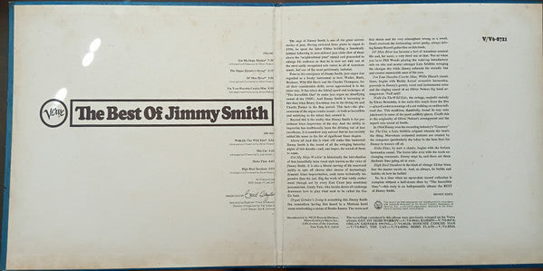 Jimmy Smith - The Best Of Jimmy Smith (Vinyl, LP, Compilation, Stereo) Good Plus (G+) / Good Plus (G+)