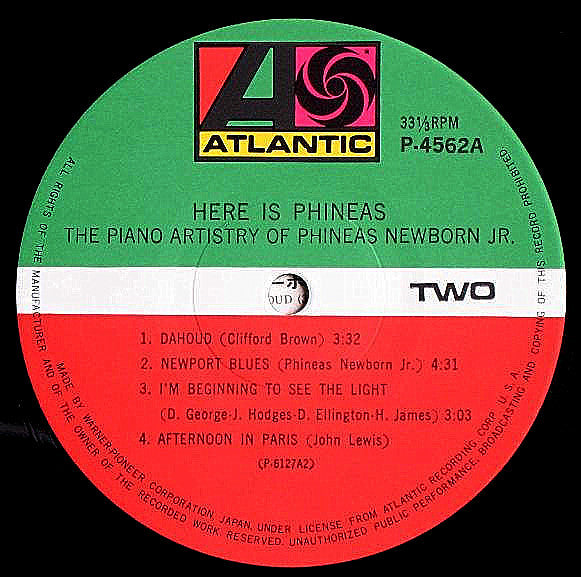 Phineas Newborn Jr. - Here Is Phineas (The Piano Artistry Of Phineas Newborn Jr.) (Vinyl, LP, Album, Reissue) Near Mint (NM or M-) / Very Good Plus (VG+)
