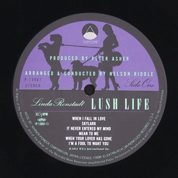 Linda Ronstadt - Lush Life (Vinyl, LP, Album) Very Good (VG) / Very Good Plus (VG+)