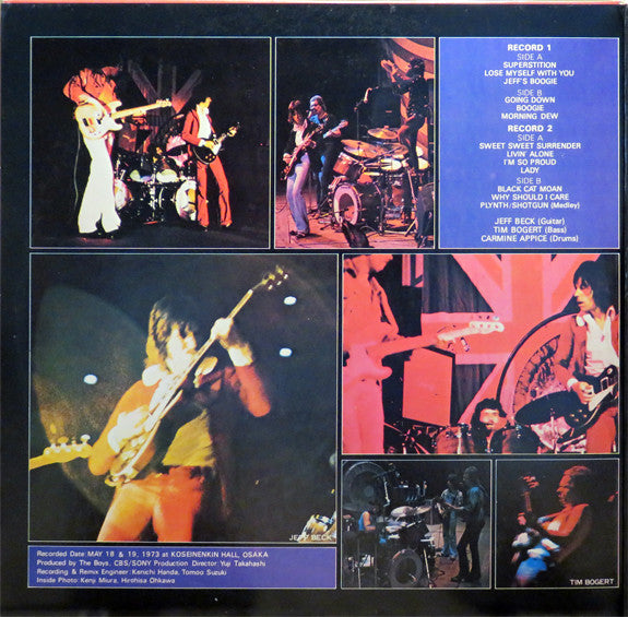 Beck, Bogert & Appice - Beck Bogert & Appice Live (2xVinyl, LP, Album) Very Good Plus (VG+) / Very Good (VG)