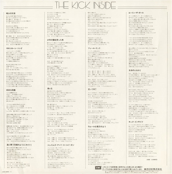 Kate Bush - The Kick Inside = 天使と小悪魔 (Vinyl, LP, Album, Reissue, St...