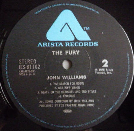 John Williams (4) - The Fury (Original Soundtrack Recording) (Vinyl, LP, Album, Stereo) Very Good (VG) / Very Good (VG)