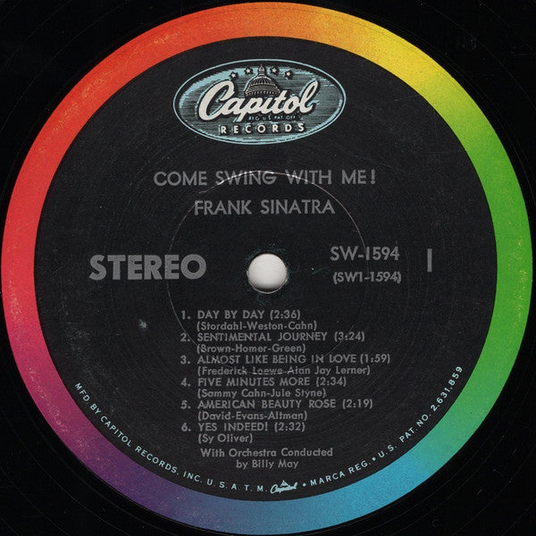 Frank Sinatra - Come Swing With Me! (Vinyl, LP, Album, Stereo) Very Good (VG) / Fair (F)