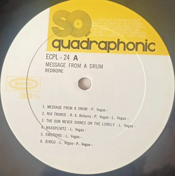 Redbone - Message From A Drum (Vinyl, LP, Album, Quadraphonic)
