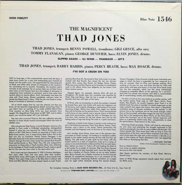 Thad Jones - The Magnificent Thad Jones Volume 3 (Vinyl, LP, Album, Mono, Reissue) Near Mint (NM or M-) / Very Good Plus (VG+)