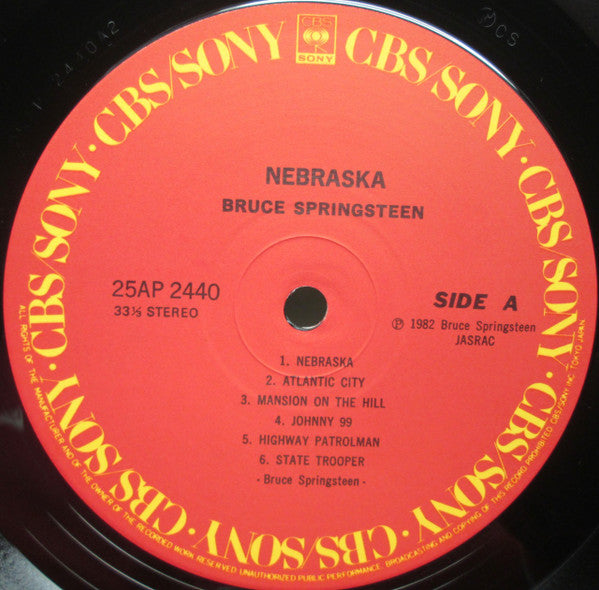 Bruce Springsteen - Nebraska (Vinyl, LP, Album, Reissue, Stereo)