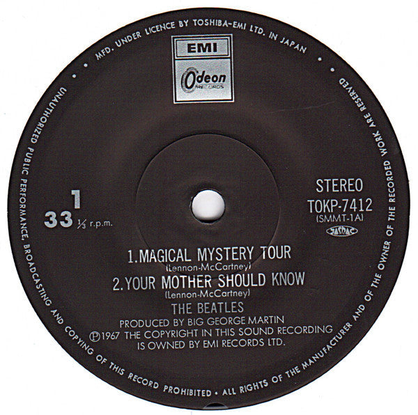 The Beatles - Magical Mystery Tour (2xVinyl, 7", 33 ⅓ RPM, EP, Reissue, Stereo) Near Mint (NM or M-) / Very Good Plus (VG+)