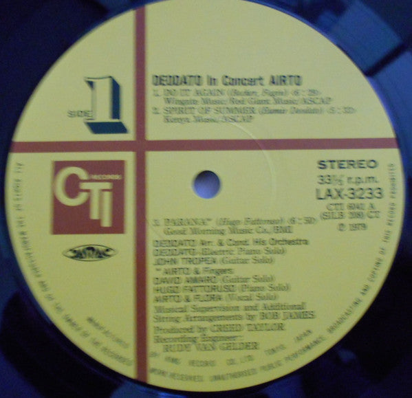 Eumir Deodato - In Concert (Vinyl, LP, Album, Limited Edition, Reis...