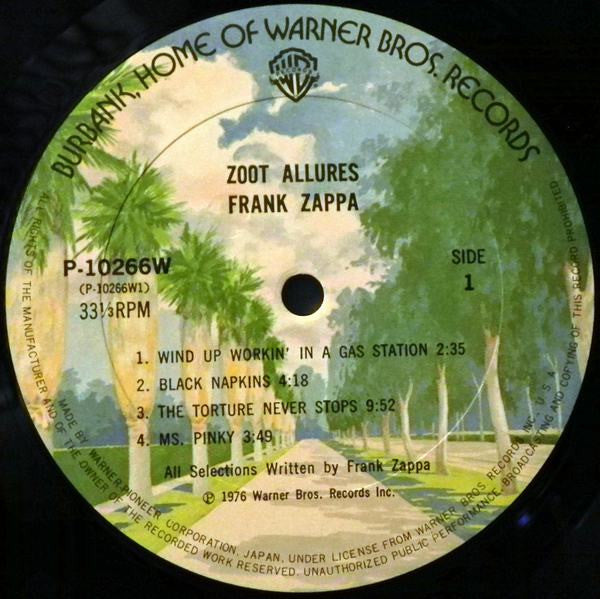 Frank Zappa - Zoot Allures (Vinyl, LP, Album) Very Good (VG) / Very Good (VG)