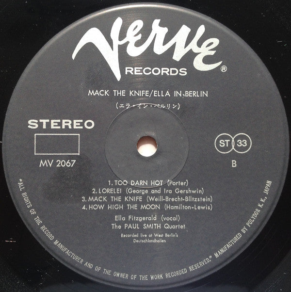 Ella Fitzgerald - Mack The Knife - Ella In Berlin (Vinyl, LP, Album...