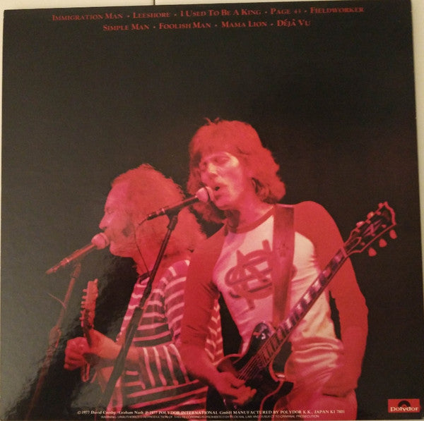 Crosby & Nash - Live (Vinyl, LP, Album)