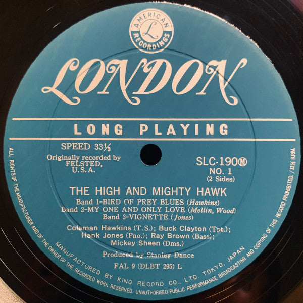 Coleman Hawkins - The High And Mighty Hawk (Vinyl, LP, Album, Mono) Very Good Plus (VG+) / Very Good Plus (VG+)
