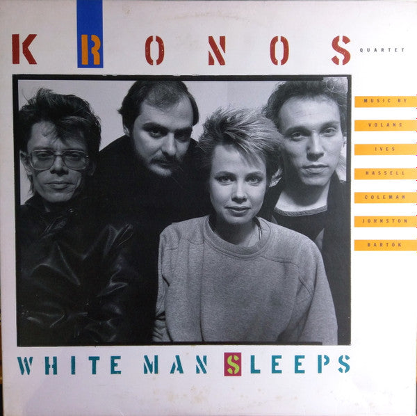 Kronos Quartet - White Man Sleeps (Vinyl, LP, Album) Near Mint (NM or M-) / Very Good Plus (VG+)